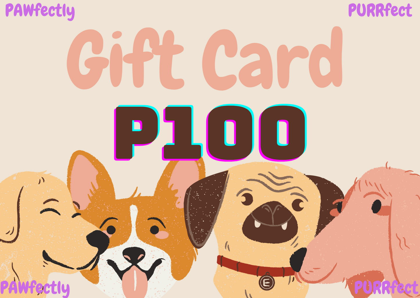 PAWfectly PURRfect-Geschenkkarte