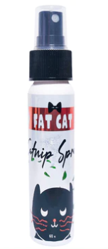 Le spray à l'herbe à chat Fat Cat 60 ml stimule le comportement ludique et provoque l'exaltation des chats